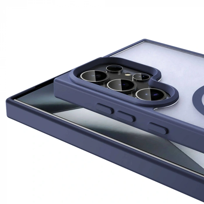 Galaxy S23 Ultra Kılıf M-safe Şarj Özellikli Mat Arka Yüzey Zore Sio Kapak