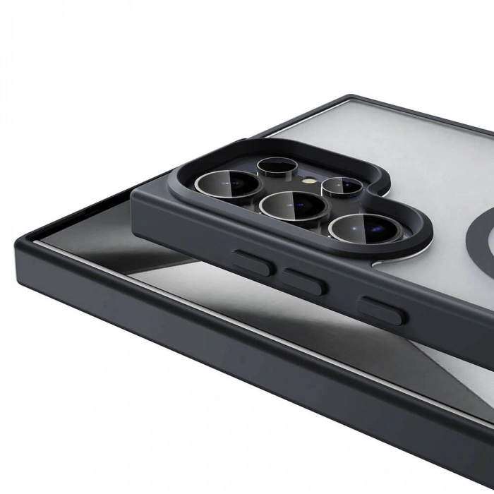 Galaxy S23 Ultra Kılıf M-safe Şarj Özellikli Mat Arka Yüzey Zore Sio Kapak