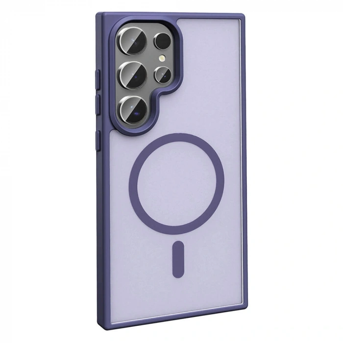 Galaxy S23 Ultra Kılıf M-safe Şarj Özellikli Mat Arka Yüzey Zore Sio Kapak