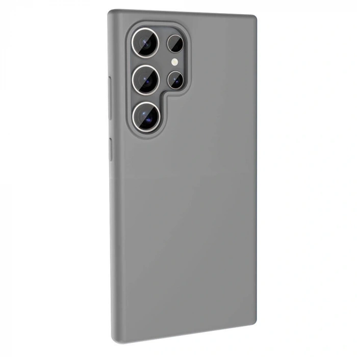 Galaxy S23 Ultra Kılıf M-safe Şarj Özellikli Sıvı Teknolojili Silinebilir Sert Zore Kivi Kapak