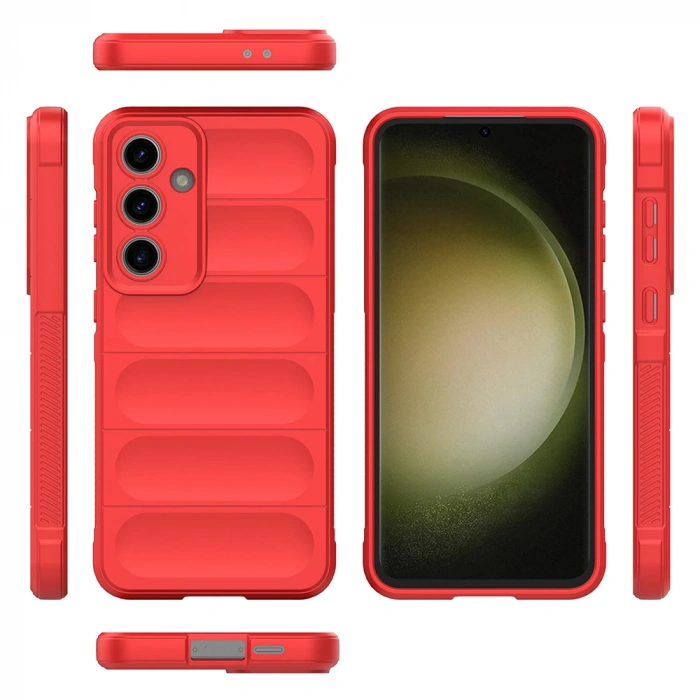 Galaxy S24 FE Kılıf Esnek TPU Oyuklu Arka Yüzey Tasarımlı Zore Etnik Silikon Kapak