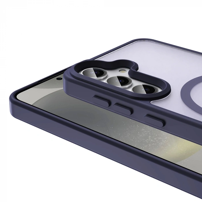 Galaxy S24 FE Kılıf M-safe Şarj Özellikli Mat Arka Yüzey Zore Sio Kapak