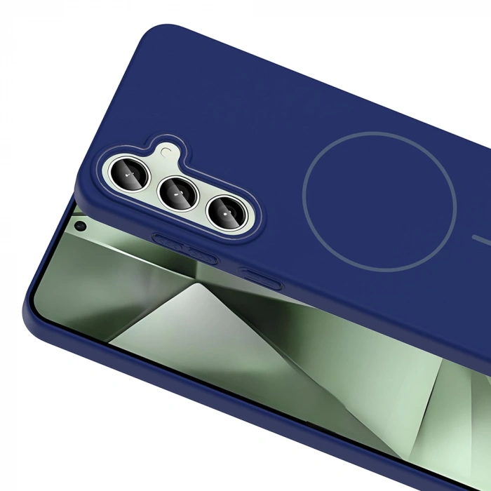 Galaxy S24 FE Kılıf M-safe Şarj Özellikli Zore Ruby Sert Kapak