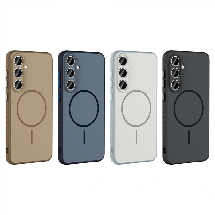 Galaxy S24 FE Kılıf M-safe Şarj Özellikli Zore Tea Kapak