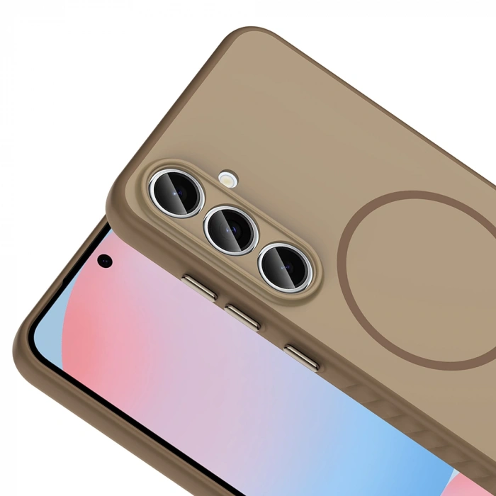 Galaxy S24 FE Kılıf M-safe Şarj Özellikli Zore Tea Kapak