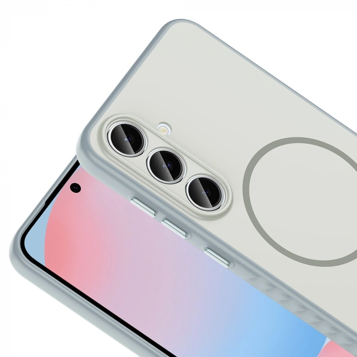 Galaxy S24 FE Kılıf M-safe Şarj Özellikli Zore Tea Kapak