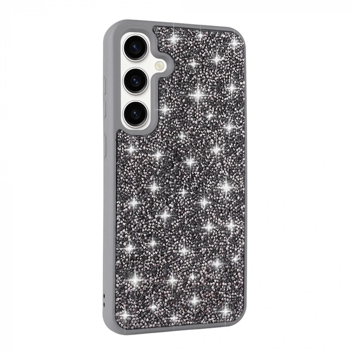 Galaxy S24 FE Kılıf Parlak Taşlı Tasarım Zore Pırlanta Kapak