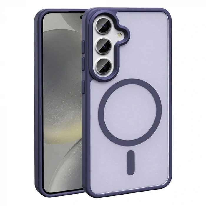 Galaxy S24 Kılıf M-safe Şarj Özellikli Mat Arka Yüzey Zore Sio Kapak