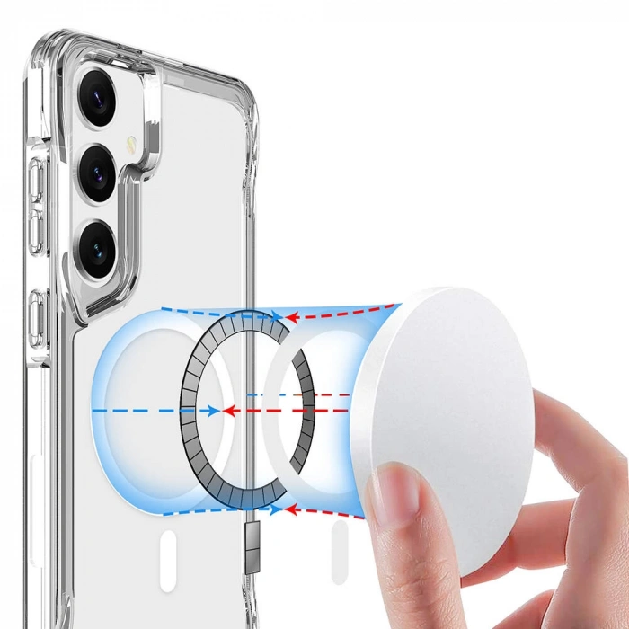 Galaxy S24 Kılıf Zore M-safe Şarj Özellikli T-Max M-safe Kapak