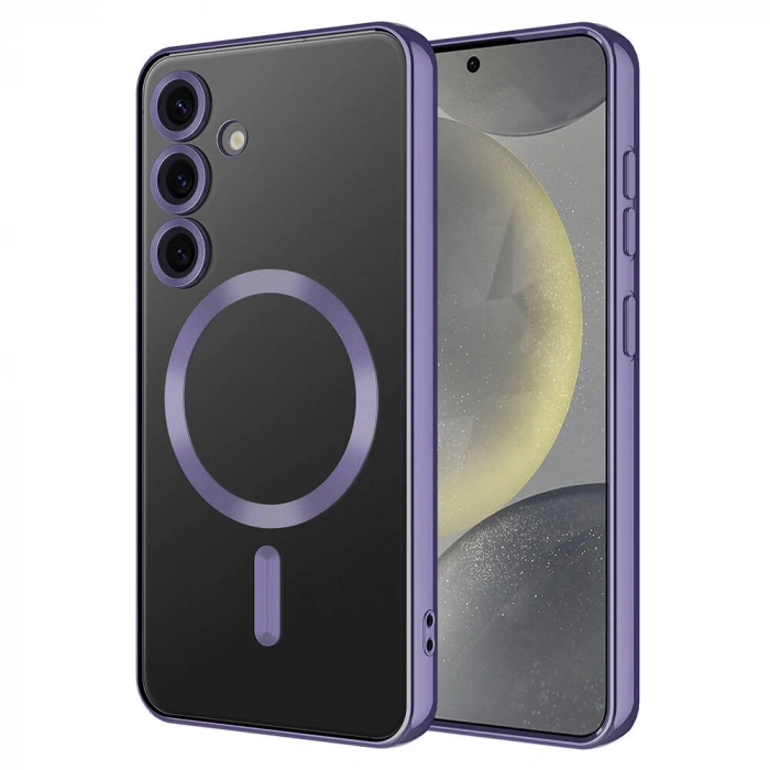 Galaxy S24 Plus Kılıf Kamera Korumalı M-safe Wireless Şarj Özellikli Zore Demre Kapak