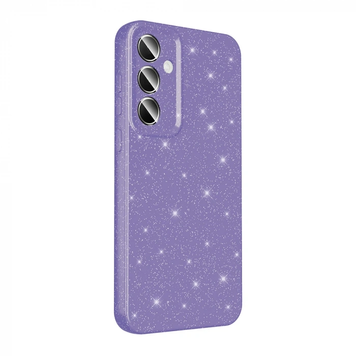 Galaxy S24 Plus Kılıf Kamera Korumalı Simli Lüks Zore Koton Kapak