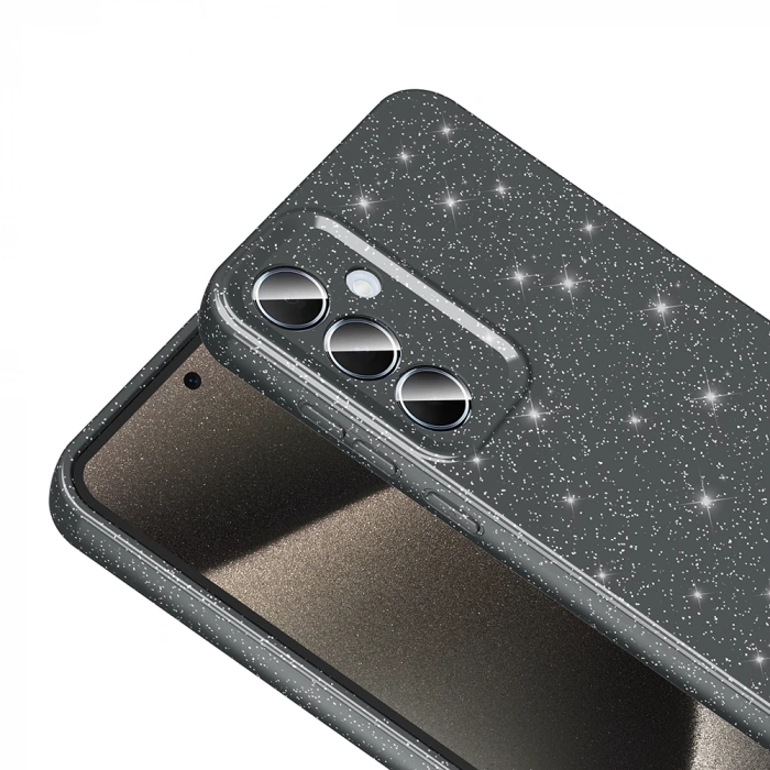 Galaxy S24 Plus Kılıf Kamera Korumalı Simli Lüks Zore Koton Kapak