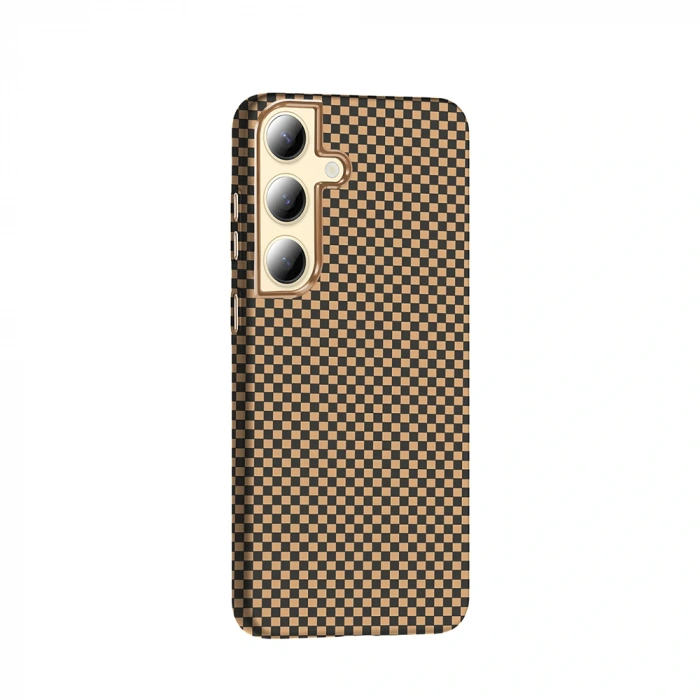 Galaxy S24 Plus Kılıf M-safe Şarj Özellikli Karbon Fiber Görünümlü Zore Gros Kapak