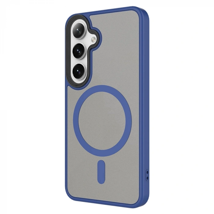 Galaxy S24 Plus Kılıf Sert PC Arka Yüzey Wireless Şarj Özellikli Zore Flet M-safe Kapak