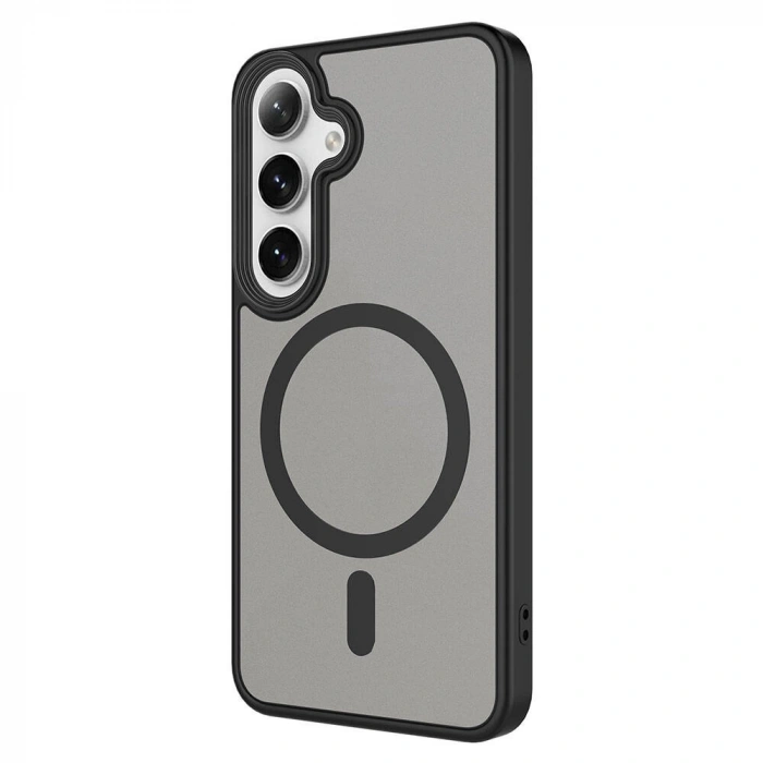 Galaxy S24 Plus Kılıf Sert PC Arka Yüzey Wireless Şarj Özellikli Zore Flet M-safe Kapak