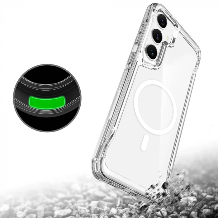 Galaxy S24 Plus Kılıf Zore M-safe Şarj Özellikli T-Max M-safe Kapak