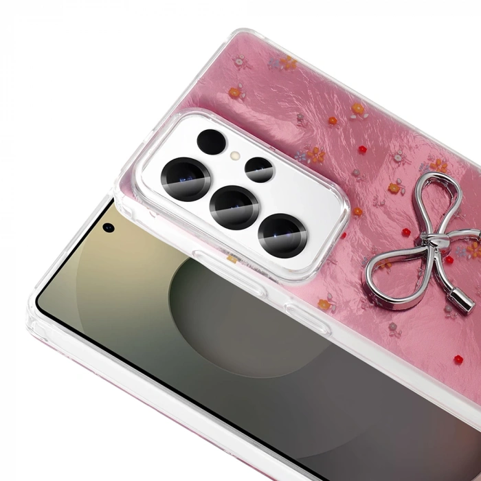 Galaxy S24 Ultra Kılıf Kamera Korumalı Figürlü Zore Ponti Silikon Kapak