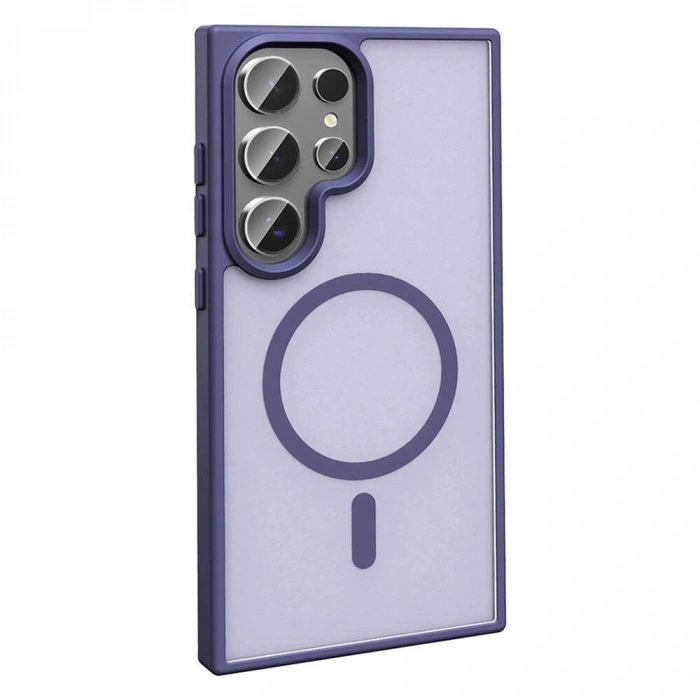 Galaxy S24 Ultra Kılıf M-safe Şarj Özellikli Mat Arka Yüzey Zore Sio Kapak