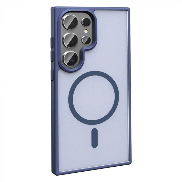 Galaxy S24 Ultra Kılıf M-safe Şarj Özellikli Mat Arka Yüzey Zore Sio Kapak