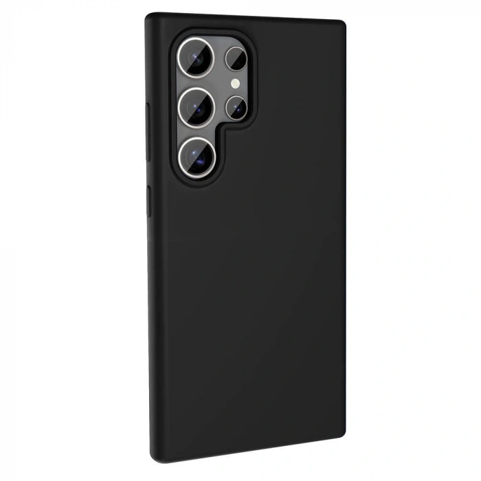 Galaxy S24 Ultra Kılıf M-safe Şarj Özellikli Sıvı Teknolojili Silinebilir Sert Zore Kivi Kapak