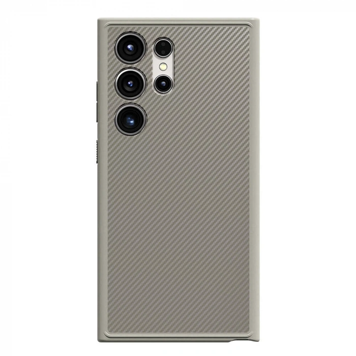 Galaxy S24 Ultra Kılıf M-safe Şarj Özellikli Karbon Fiber Görünümlü Zore T-Karbon Kapak