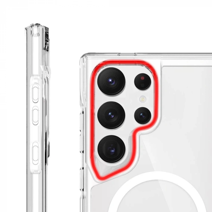 Galaxy S24 Ultra Kılıf Zore M-safe Şarj Özellikli T-Max M-safe Kapak