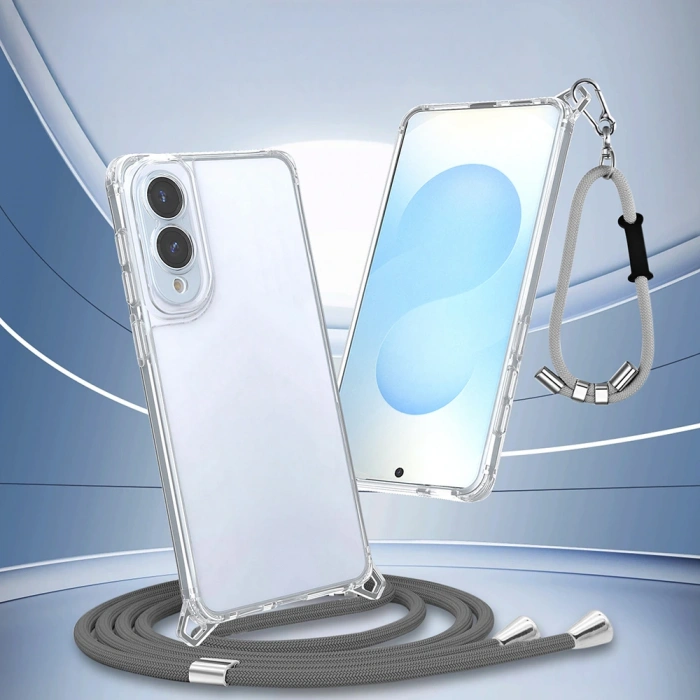 Galaxy S25 Edge Kılıf Airbagli Takılabilir Askı Aparatlı Zore Snap Silikon Kapak