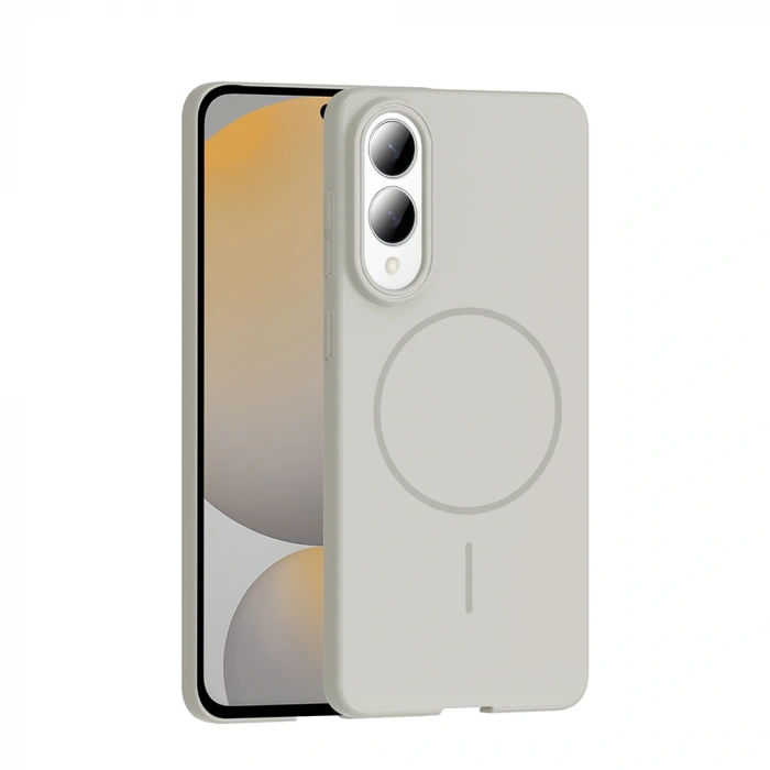 Galaxy S25 Edge Kılıf M-safe Şarj Özellikli Zore Ruby Sert Kapak