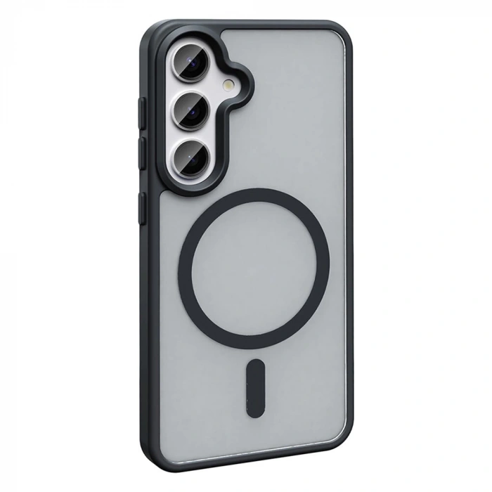 Galaxy S25 Kılıf M-safe Şarj Özellikli Mat Arka Yüzey Zore Sio Kapak