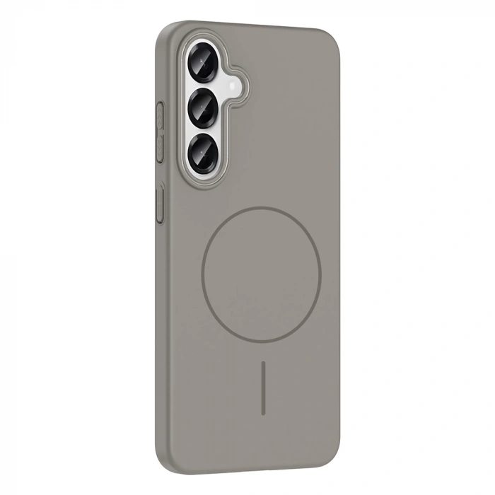 Galaxy S25 Kılıf M-safe Şarj Özellikli Zore Ruby Sert Kapak