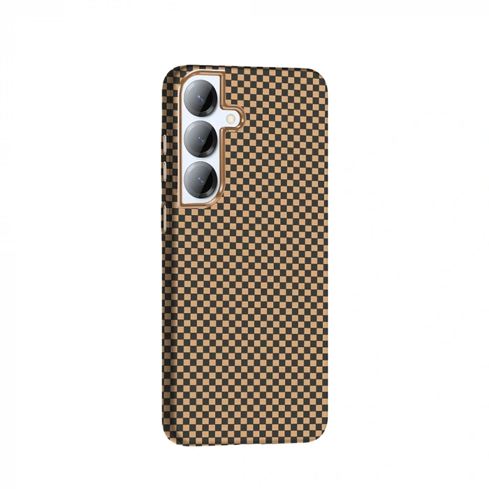 Galaxy S25 Plus Kılıf M-safe Şarj Özellikli Karbon Fiber Görünümlü Zore Gros Kapak