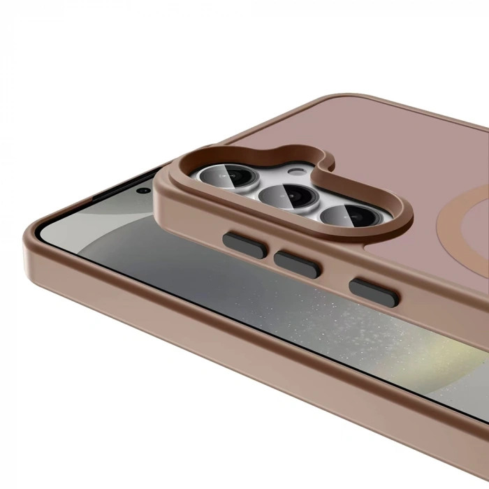 Galaxy S25 Plus Kılıf M-safe Şarj Özellikli Mat Arka Yüzey Zore Sio Kapak