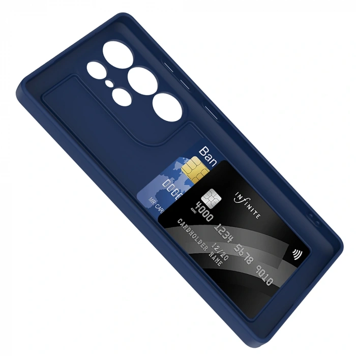 Galaxy S25 Ultra Kılıf Kamera Korumalı Kartlık Hazneli Zore Vitra Kapak