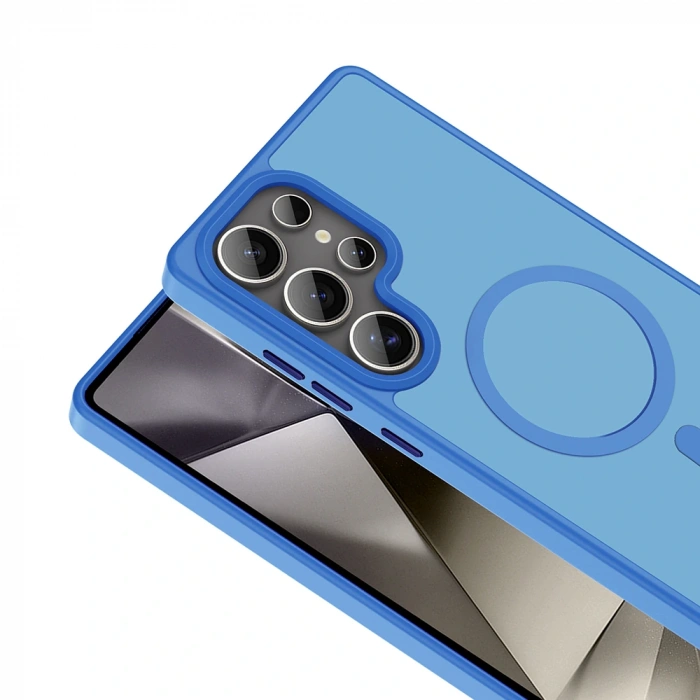 Galaxy S25 Ultra Kılıf M-safe Şarj Özellikli Mat Arka Yüzey Zore Sio Kapak