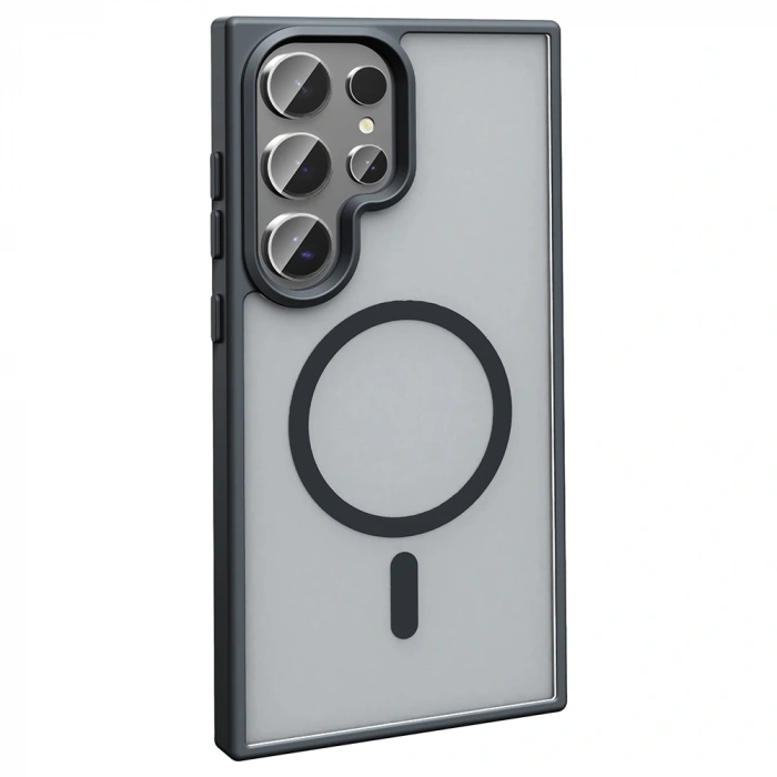 Galaxy S25 Ultra Kılıf M-safe Şarj Özellikli Mat Arka Yüzey Zore Sio Kapak