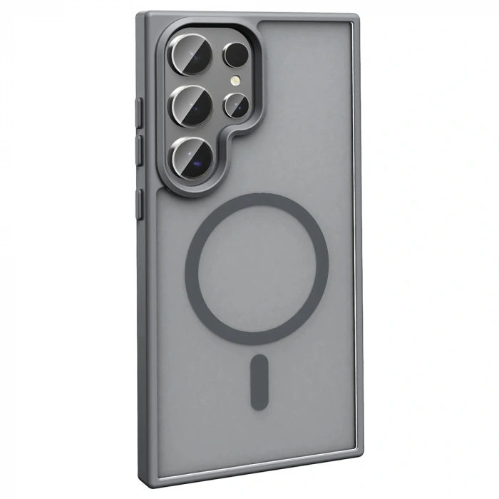 Galaxy S25 Ultra Kılıf M-safe Şarj Özellikli Mat Arka Yüzey Zore Sio Kapak