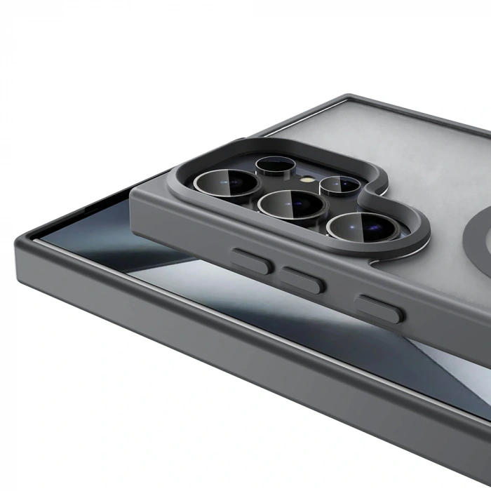 Galaxy S25 Ultra Kılıf M-safe Şarj Özellikli Mat Arka Yüzey Zore Sio Kapak