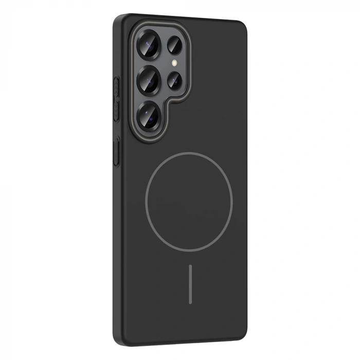 Galaxy S25 Ultra Kılıf M-safe Şarj Özellikli Zore Ruby Sert Kapak