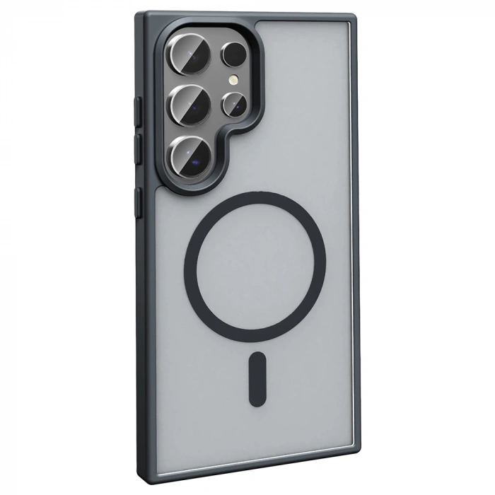 Galaxy S25 Ultra Kılıf M-safe Şarj Özellikli Mat Arka Yüzey Zore Sio Kapak