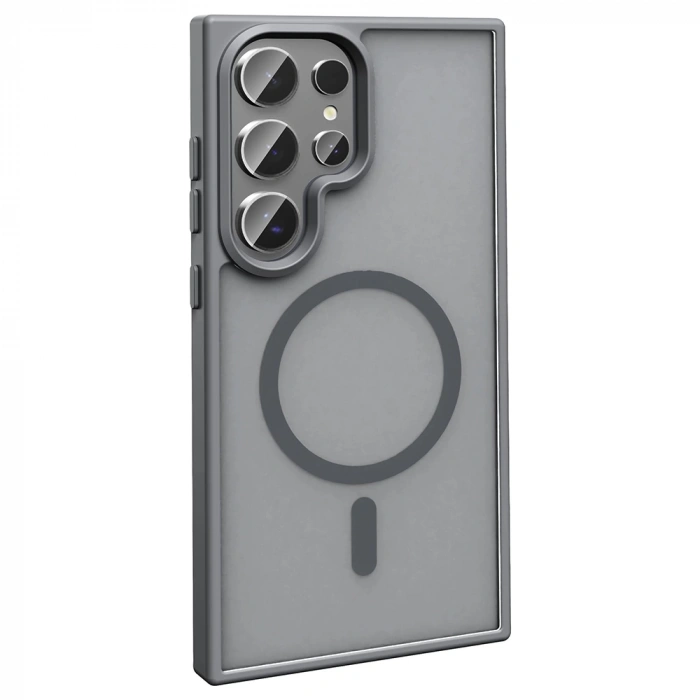 Galaxy S25 Ultra Kılıf M-safe Şarj Özellikli Mat Arka Yüzey Zore Sio Kapak