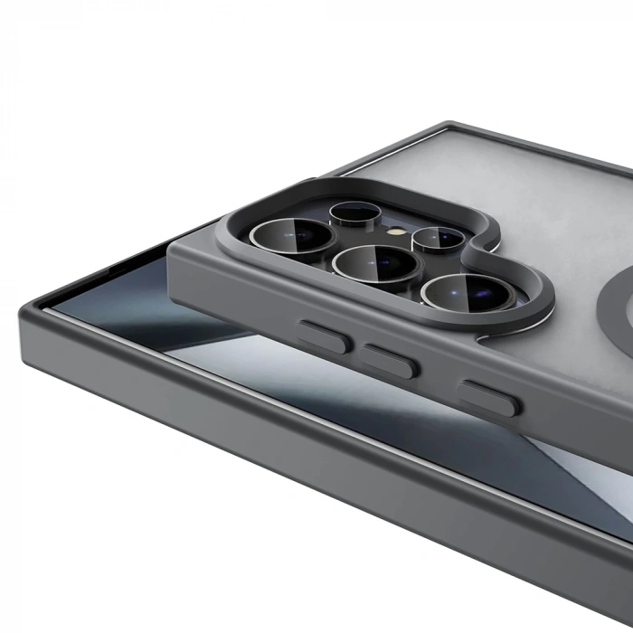 Galaxy S25 Ultra Kılıf M-safe Şarj Özellikli Mat Arka Yüzey Zore Sio Kapak