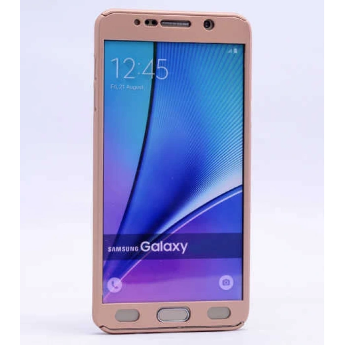 Galaxy S6 Edge Kılıf Zore 360 3 Parçalı Rubber Kapak