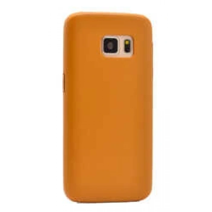 Galaxy S7 Edge Kılıf Zore 1-1 Deri Soft Kapak