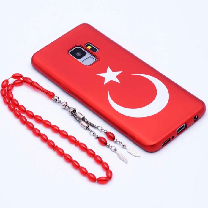 Galaxy S9 Kılıf Zore Bayrak Silikon