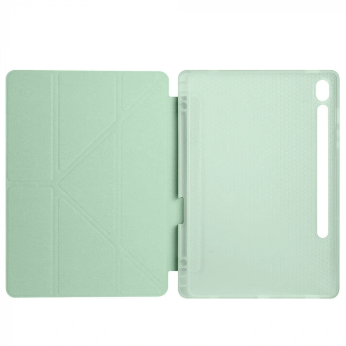 Galaxy Tab S10 FE Kılıf Zore Tri Folding Kalem Bölmeli Standlı Kılıf