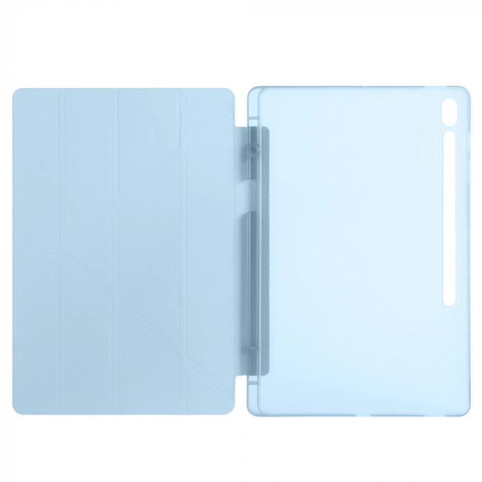 Galaxy Tab S10 FE Plus Kılıf Zore Tri Folding Kalem Bölmeli Standlı Kılıf