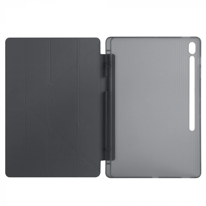 Galaxy Tab S10 FE Plus Kılıf Zore Tri Folding Kalem Bölmeli Standlı Kılıf