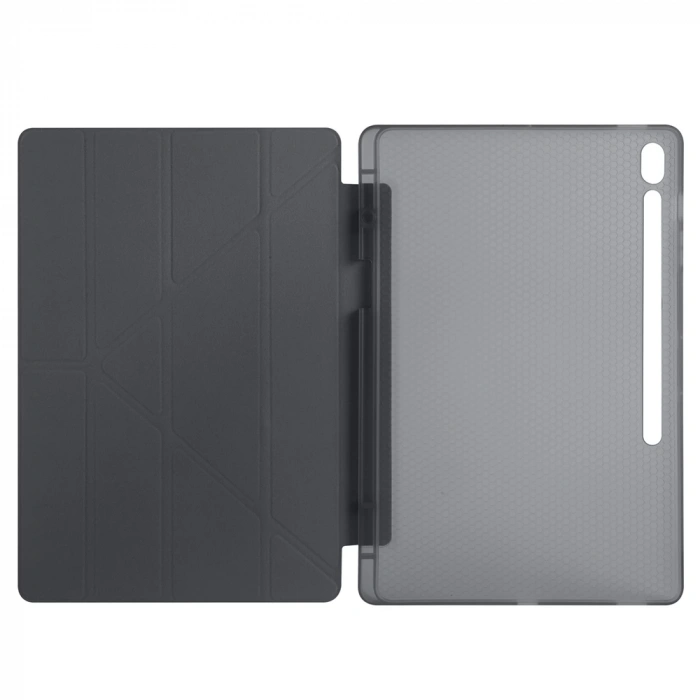 Galaxy Tab S10 FE Plus Kılıf Zore Tri Folding Kalem Bölmeli Standlı Kılıf