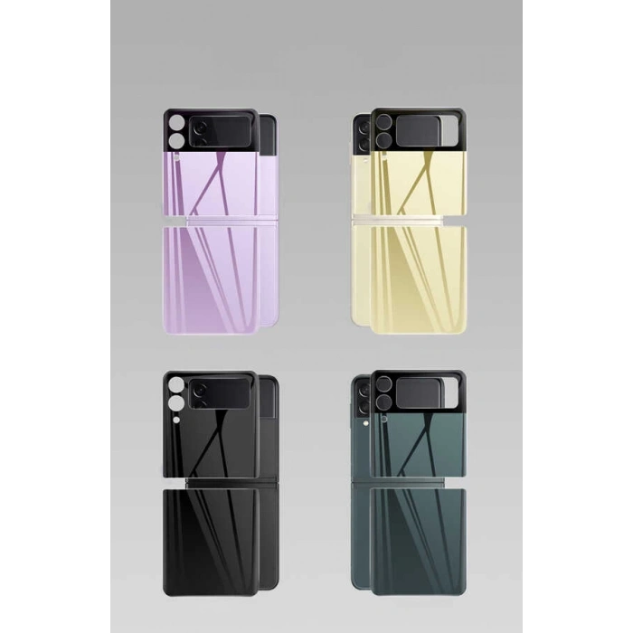 Galaxy Z Flip 3 Zore 3D Standart 2 in 1 Arka Koruyucu