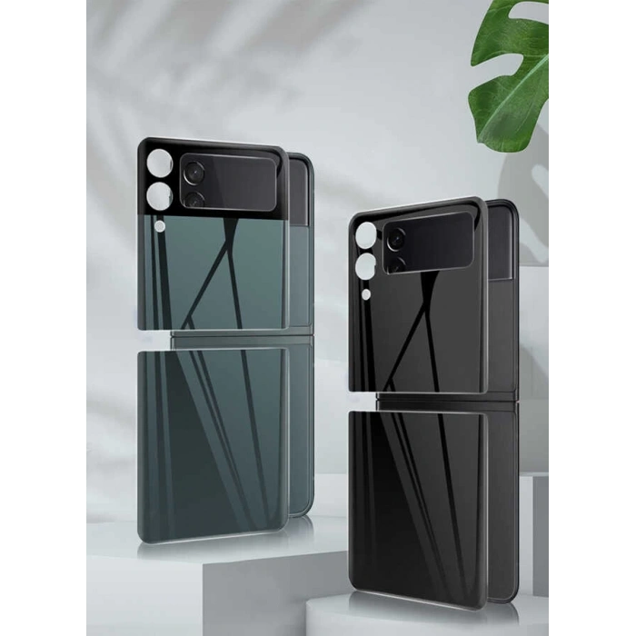 Galaxy Z Flip 3 Zore 3D Standart 2 in 1 Arka Koruyucu